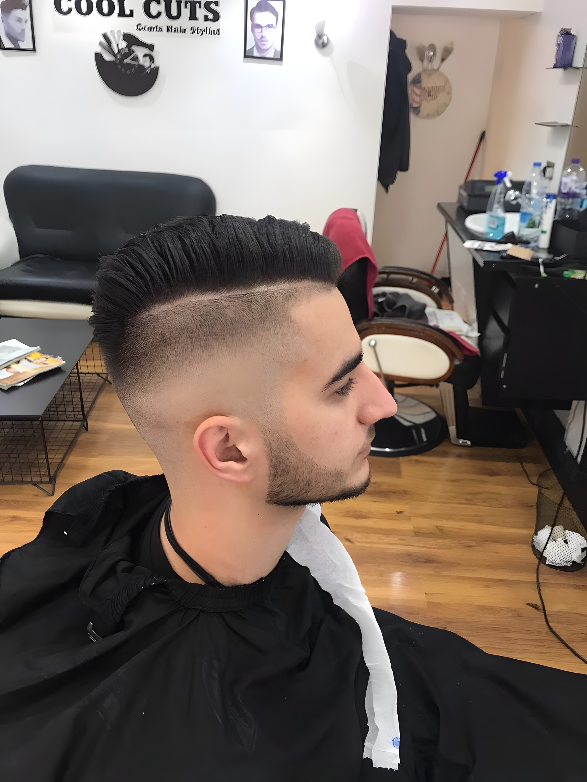 Finished textured cut on a client at Cool Cuts